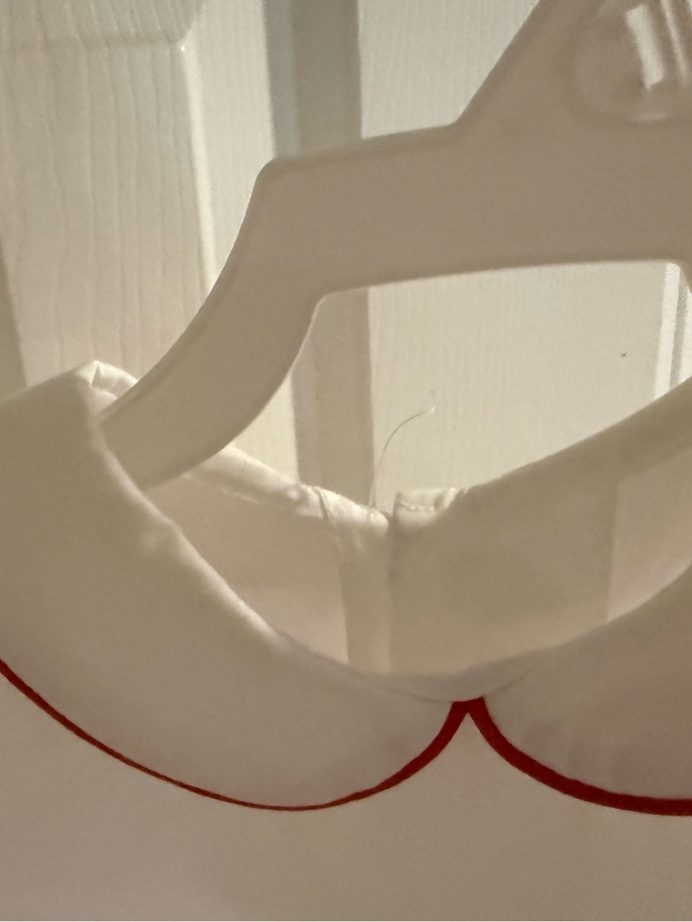 Classic White Peter Pan Collar Top with Red Trim - Kids - Picture 3 of 4